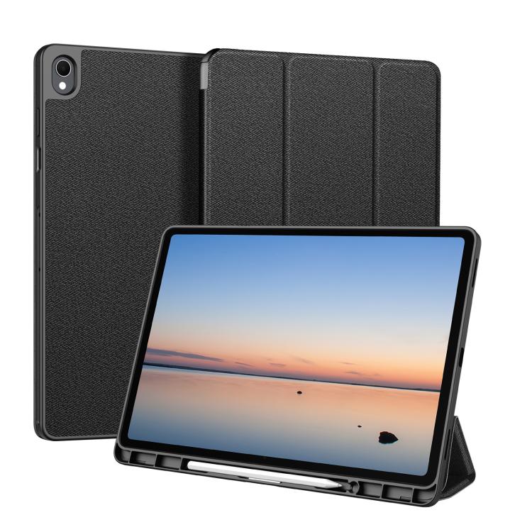 DUX DUCIS Domo Series Magnetic Flip Leather Tablet Case, For Samsung Galaxy Tab A11+ / A9+, For Samsung Galaxy Tab S9 FE / S10 FE, For Samsung Galaxy Tab S10 FE+, For Samsung Galaxy Tab S10+, For Samsung Galaxy Tab S9 FE+, For Samsung Galaxy Tab S10 Ultra