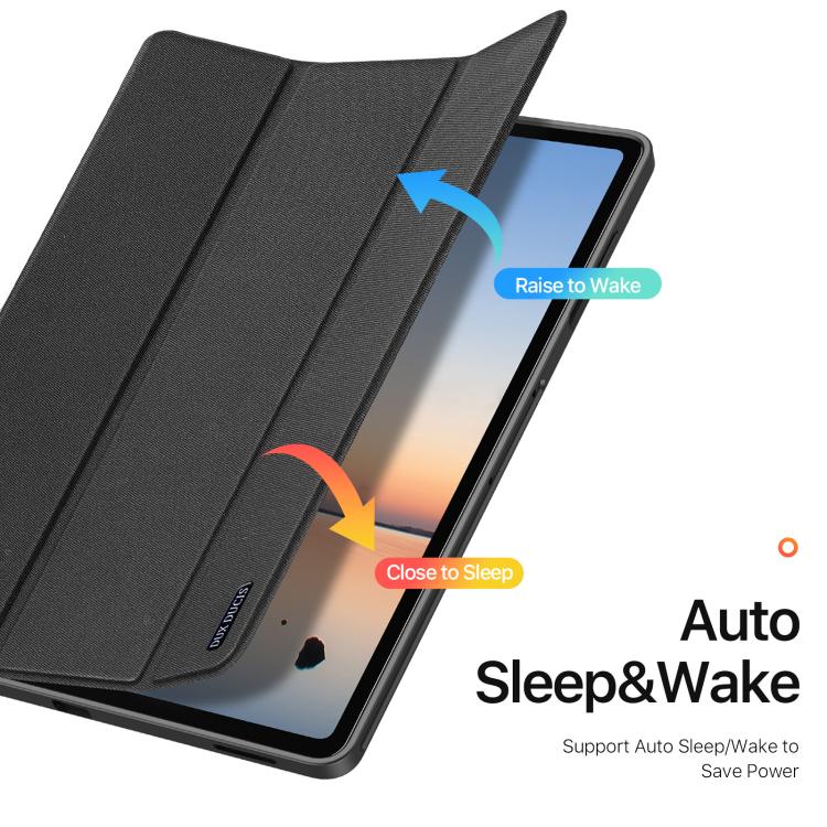 DUX DUCIS Domo Series Magnetic Flip Leather Tablet Case, For Samsung Galaxy Tab A11+ / A9+, For Samsung Galaxy Tab S9 FE / S10 FE, For Samsung Galaxy Tab S10 FE+, For Samsung Galaxy Tab S10+, For Samsung Galaxy Tab S9 FE+, For Samsung Galaxy Tab S10 Ultra