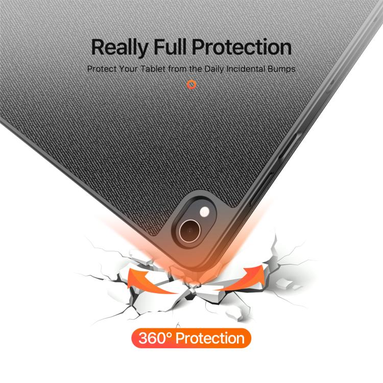 DUX DUCIS Domo Series Magnetic Flip Leather Tablet Case, For Samsung Galaxy Tab A11+ / A9+, For Samsung Galaxy Tab S9 FE / S10 FE, For Samsung Galaxy Tab S10 FE+, For Samsung Galaxy Tab S10+, For Samsung Galaxy Tab S9 FE+, For Samsung Galaxy Tab S10 Ultra