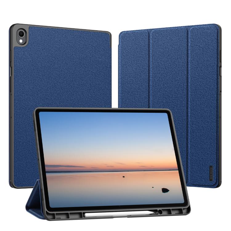 DUX DUCIS Domo Series Magnetic Flip Leather Tablet Case, For Samsung Galaxy Tab A11+ / A9+, For Samsung Galaxy Tab S9 FE / S10 FE, For Samsung Galaxy Tab S10 FE+, For Samsung Galaxy Tab S10+, For Samsung Galaxy Tab S9 FE+, For Samsung Galaxy Tab S10 Ultra