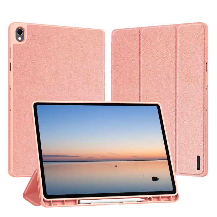 DUX DUCIS Domo Series Magnetic Flip Leather Tablet Case, For Samsung Galaxy Tab A11+ / A9+, For Samsung Galaxy Tab S9 FE / S10 FE, For Samsung Galaxy Tab S10 FE+, For Samsung Galaxy Tab S10+, For Samsung Galaxy Tab S9 FE+, For Samsung Galaxy Tab S10 Ultra