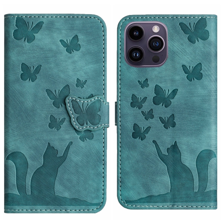 Butterfly Cat Embossing Flip Leather Phone Case, For iPhone SE 2022 / 2020 / 8 / 7, For iPhone 13 Pro Max, For iPhone 13 Pro, For iPhone 13