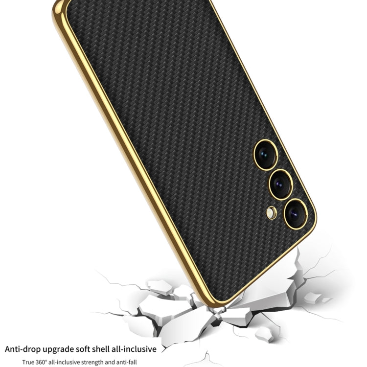 For Samsung Galaxy S24 5G GKK Plating TPU + Leather Full Coverage Phone Case(Green)