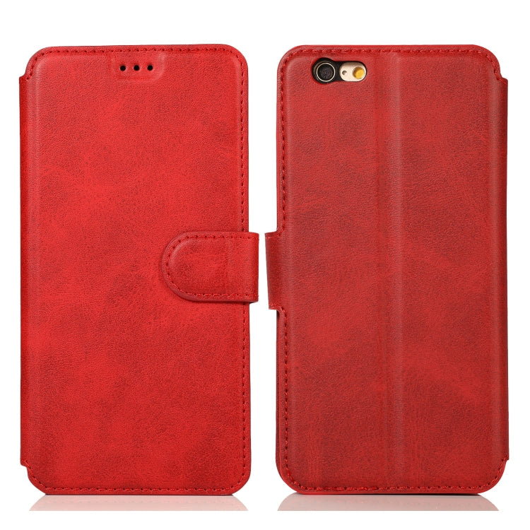 Calf Texture Magnetic Buckle Horizontal Flip Leather Case with Holder & Card Slots & Wallet & Photo Frame, For iPhone 6 / 6s, For iPhone 7 / 8, For iPhone 7 Plus / 8 Plus, For iPhone X / XS
