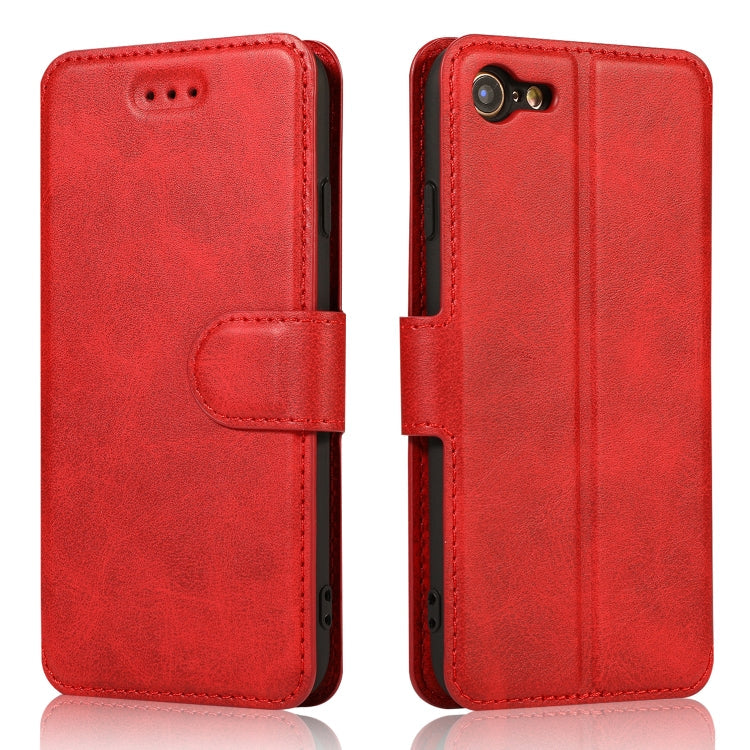 Calf Texture Magnetic Buckle Horizontal Flip Leather Case with Holder & Card Slots & Wallet & Photo Frame, For iPhone 6 / 6s, For iPhone 7 / 8, For iPhone 7 Plus / 8 Plus, For iPhone X / XS