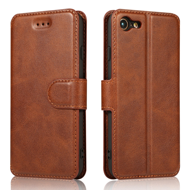 Calf Texture Magnetic Buckle Horizontal Flip Leather Case with Holder & Card Slots & Wallet & Photo Frame, For iPhone 6 / 6s, For iPhone 7 / 8, For iPhone 7 Plus / 8 Plus, For iPhone X / XS