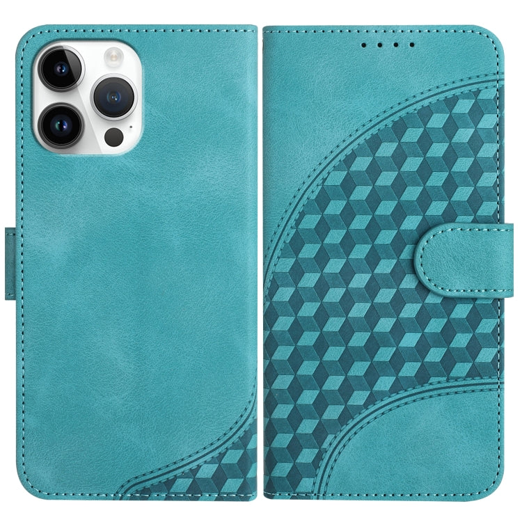 YX0060 Elephant Head Embossed Phone Leather Case with Lanyard, For iPhone 13 Pro Max, For iPhone 13 Pro, For iPhone 13