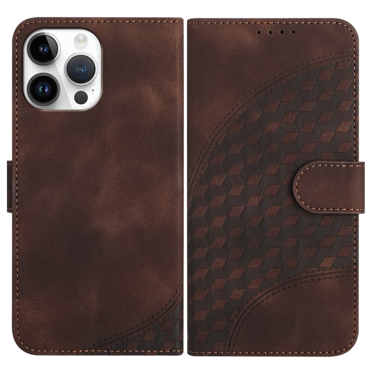 YX0060 Elephant Head Embossed Phone Leather Case with Lanyard, For iPhone 13 Pro Max, For iPhone 13 Pro, For iPhone 13