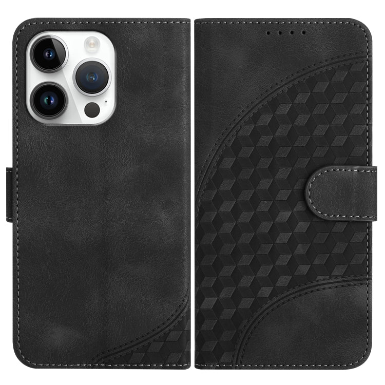 YX0060 Elephant Head Embossed Phone Leather Case with Lanyard, For iPhone 13 Pro Max, For iPhone 13 Pro, For iPhone 13