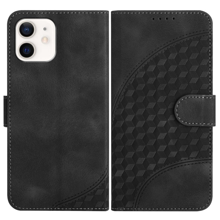 YX0060 Elephant Head Embossed Phone Leather Case with Lanyard, For iPhone 12 mini, For iPhone 11 Pro Max, For iPhone 11