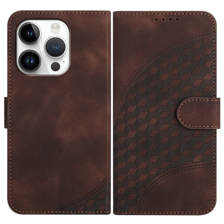 YX0060 Elephant Head Embossed Phone Leather Case with Lanyard, For iPhone 16 Pro, For iPhone 16 Plus, For iPhone 16