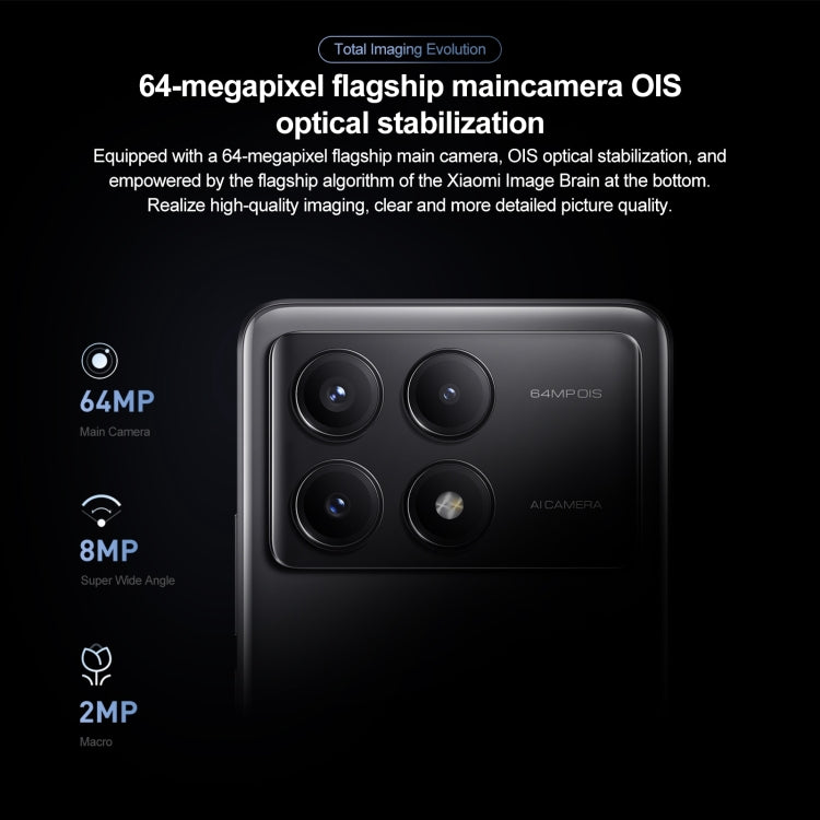 Xiaomi Redmi K70E, 12GB+256GB,  6.67 inch HyperOS Dimensity 8300-Ultra Octa Core 4nm up to 3.35GHz, NFC, Network: 5G(Mint)