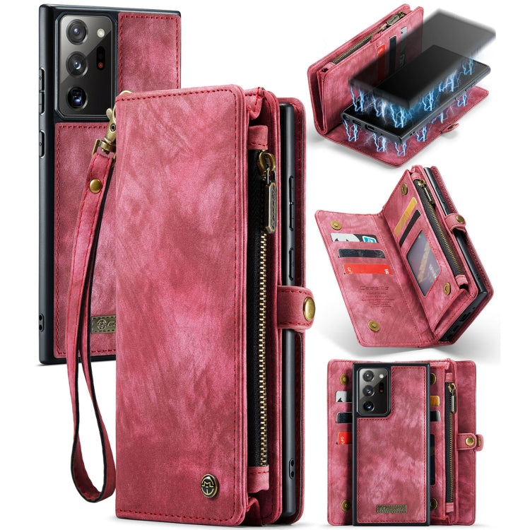 CaseMe-008 Detachable Multifunctional Horizontal Flip Leather Case with Card Slot & Holder & Zipper Wallet & Photo Frame, For Samsung Galaxy Note20 Ultra, For Samsung Galaxy Note20