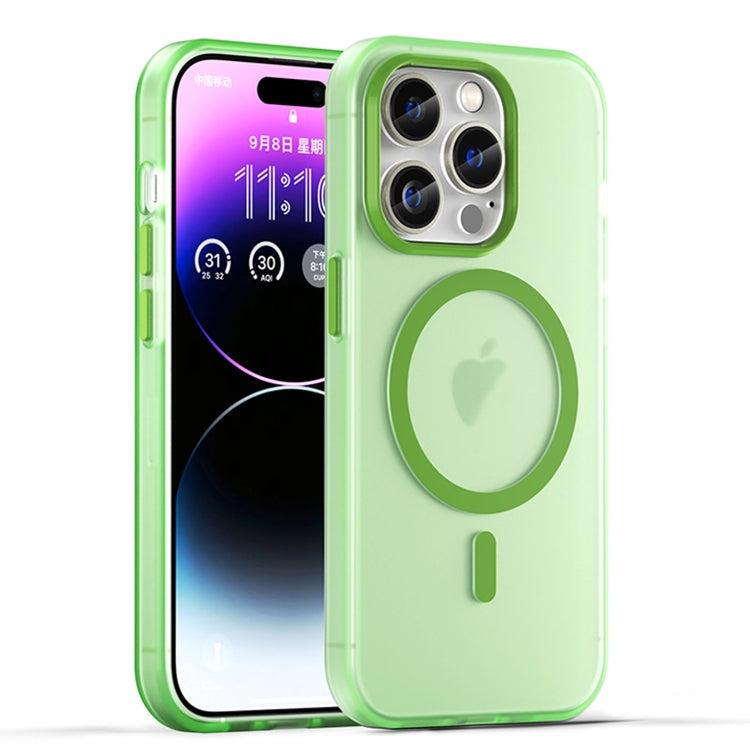 MagSafe Frosted Translucent TPU + PC Full Coverage Phone Case, For iPhone 15, For iPhone 14 Plus