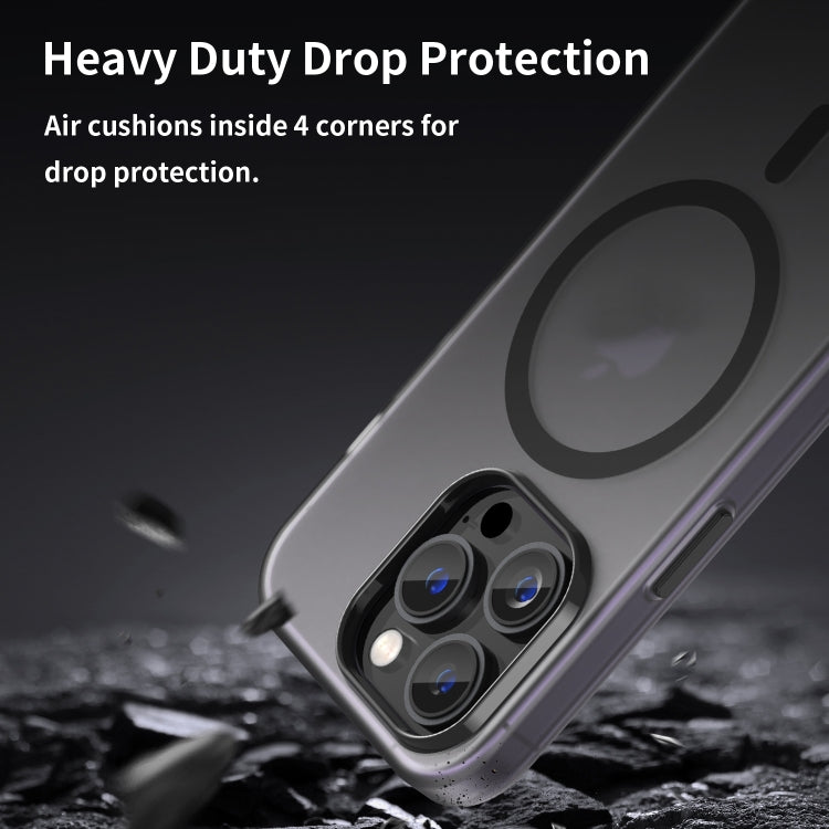 MagSafe Frosted Translucent TPU + PC Full Coverage Phone Case, For iPhone 16 Pro, For iPhone 16 Plus