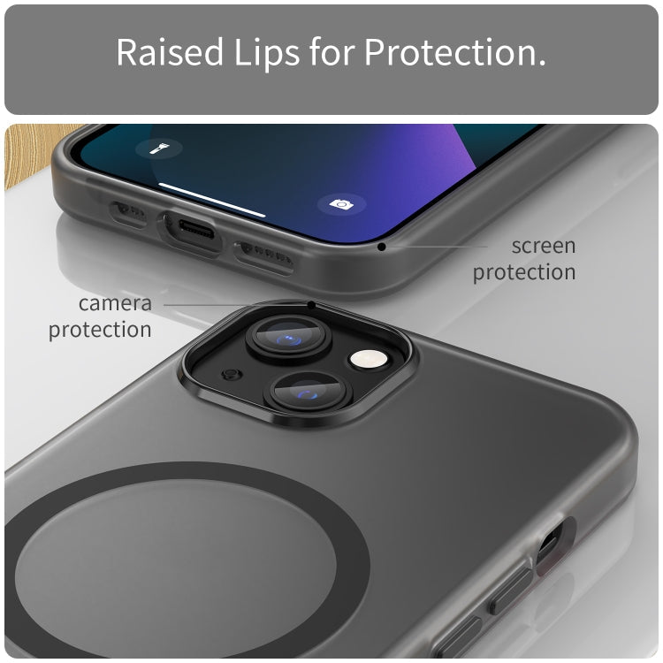 MagSafe Frosted Translucent TPU + PC Full Coverage Phone Case, For iPhone 11 Pro Max, For iPhone 11