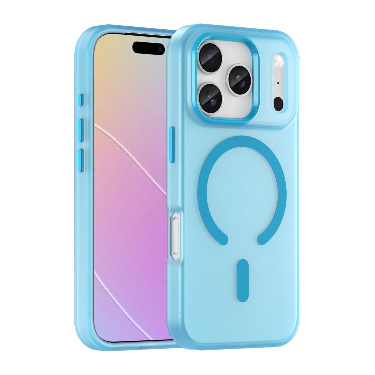 MagSafe Frosted Translucent TPU + PC Full Coverage Phone Case, For iPhone 16 Pro, For iPhone 16 Plus