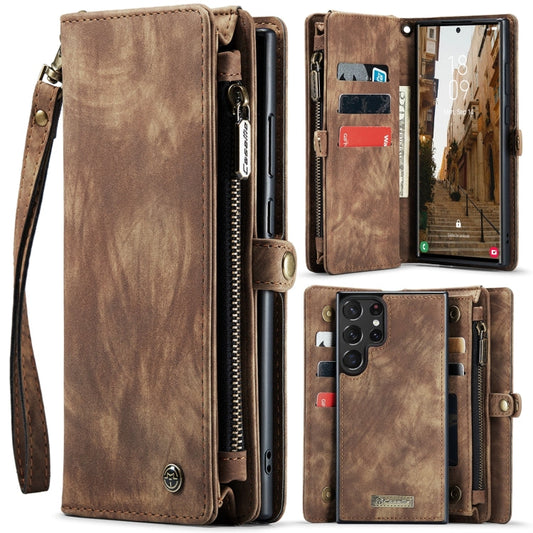 CaseMe 008 Detachable Multifunctional Leather Phone Case, For Samsung Galaxy S24 Ultra 5G, For Samsung Galaxy S24+ 5G, For Samsung Galaxy S24 5G