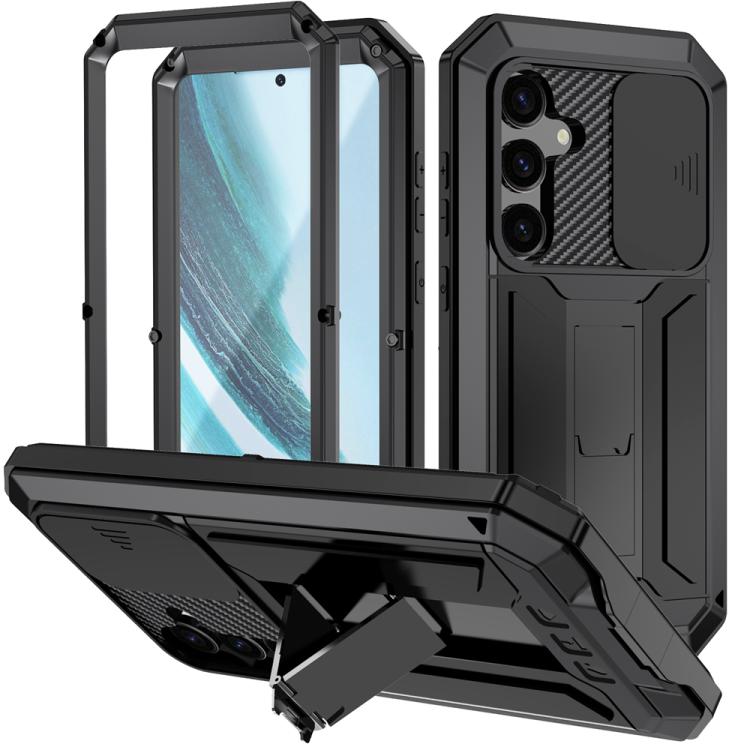 R-JUST Sliding Camera Life Waterproof Holder Phone Case, For Samsung Galaxy S26+ 5G, For Samsung Galaxy S26 Ultra 5G, For Samsung Galaxy S26 5G, For Samsung Galaxy S25 Edge 5G, For Samsung Galaxy S25 5G, For Samsung Galaxy S25+ 5G