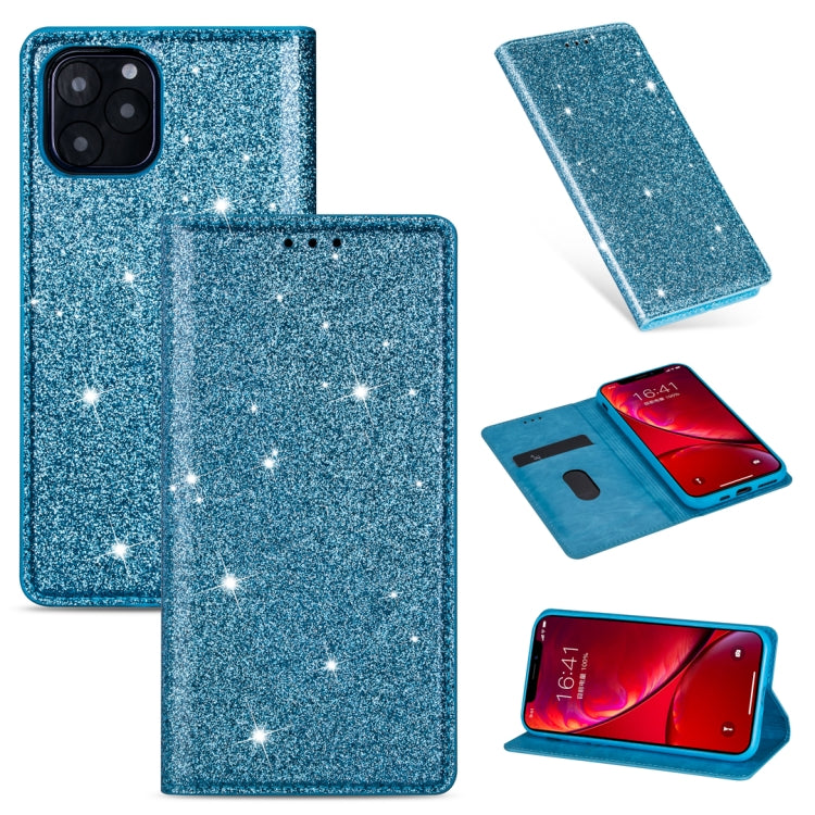 Ultrathin Glitter Magnetic Horizontal Flip Leather Case with Holder & Card Slots, For iPhone 6 Plus, For iPhone 8 / 7, For iPhone 8 Plus / 7 Plus, For iPhone 11