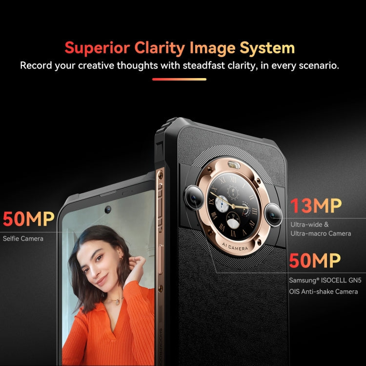 Blackview BL9000, 12GB+512GB, IP68/IP69K/MIL-STD-810H, 6.78 inch + 1.32 inch Android 13 MediaTek Dimensity 8020 Octa Core, Network: 5G, NFC, OTG( Interstellar Black)