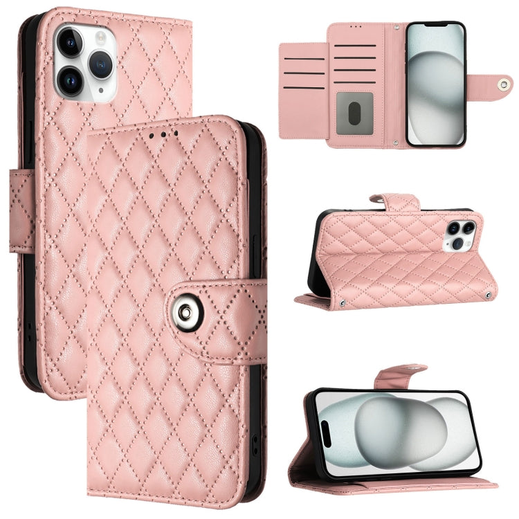 Rhombic Texture Flip Leather Phone Case with Lanyard, For iPhone 11, For iPhone 11 Pro, For iPhone XS / X, For iPhone XR