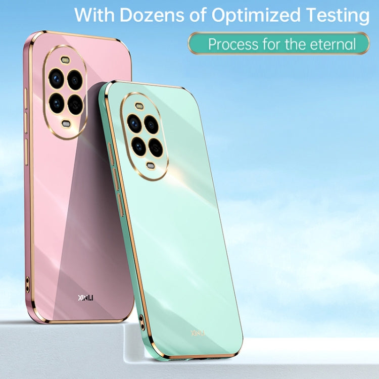 For Huawei Nova 13 Pro XINLI Straight 6D Plating Gold Edge TPU Phone Case(Celestial Blue)