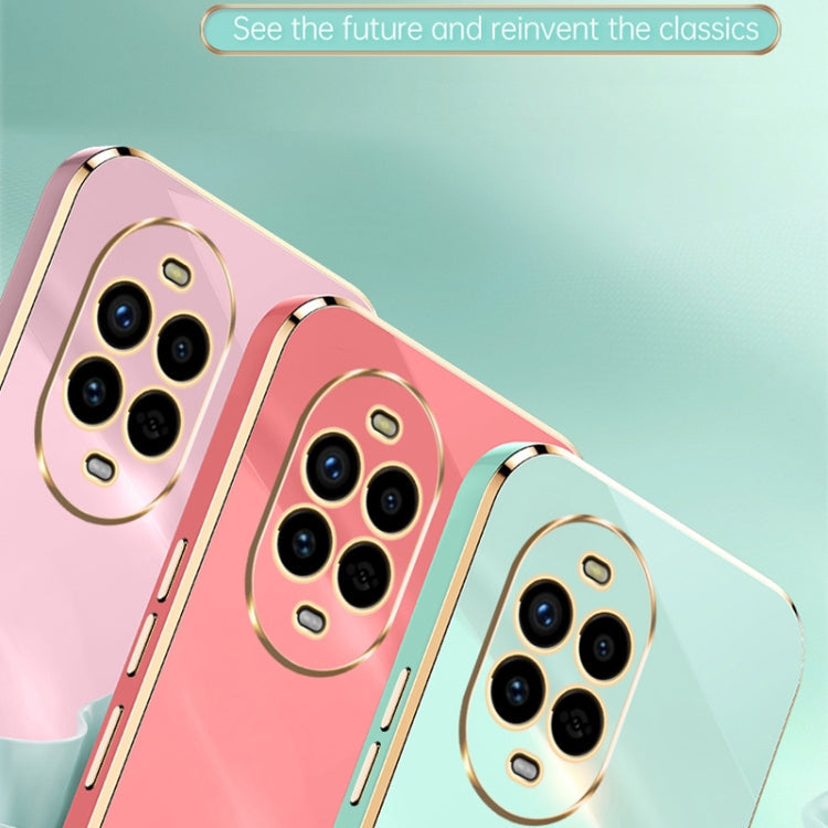 For Huawei Nova 13 Pro XINLI Straight 6D Plating Gold Edge TPU Phone Case(Cherry Purple)