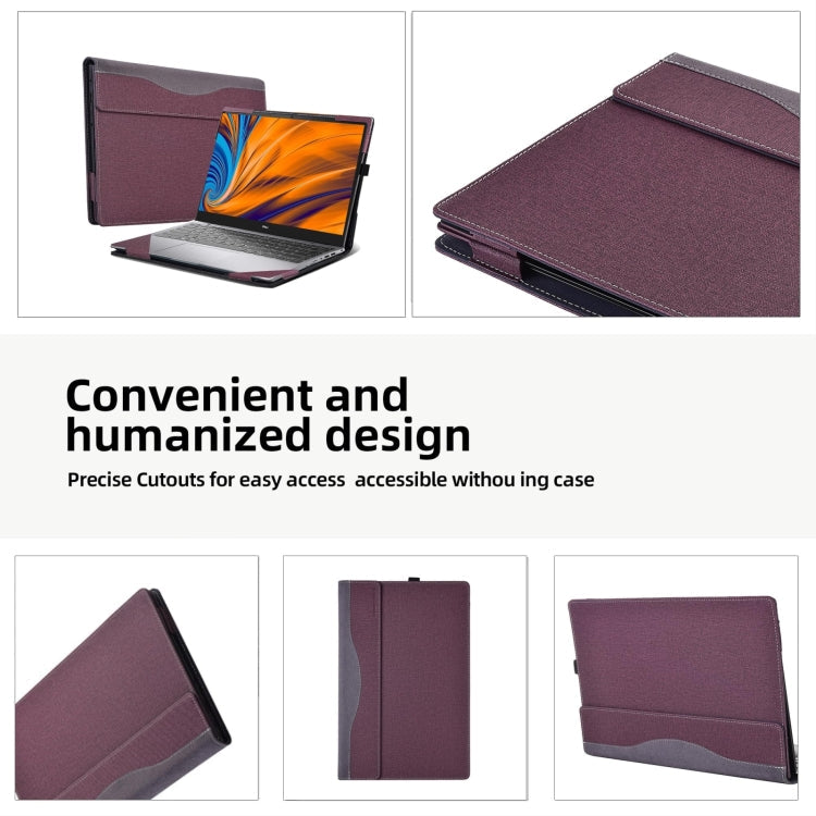 Leather Laptop Shockproof Protective Case, For HP Spectre X360 13 inch 13-ae / 13-ap, For HP Envy X360 13 inch 13-bf / 13t-bf, For HP Spectre X360 14 inch 14-ea / 14-ef, For HP Envy Laptop 14 inch 14t-eb / 14-eb, For HP Envy 16 inch 16-h               ...