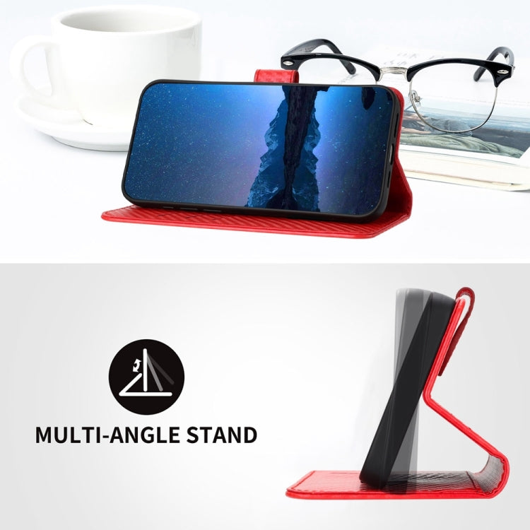 YX0070 Carbon Fiber Buckle Leather Phone Case with Lanyard, For iPhone 12 mini, For iPhone 11 Pro Max, For iPhone 11