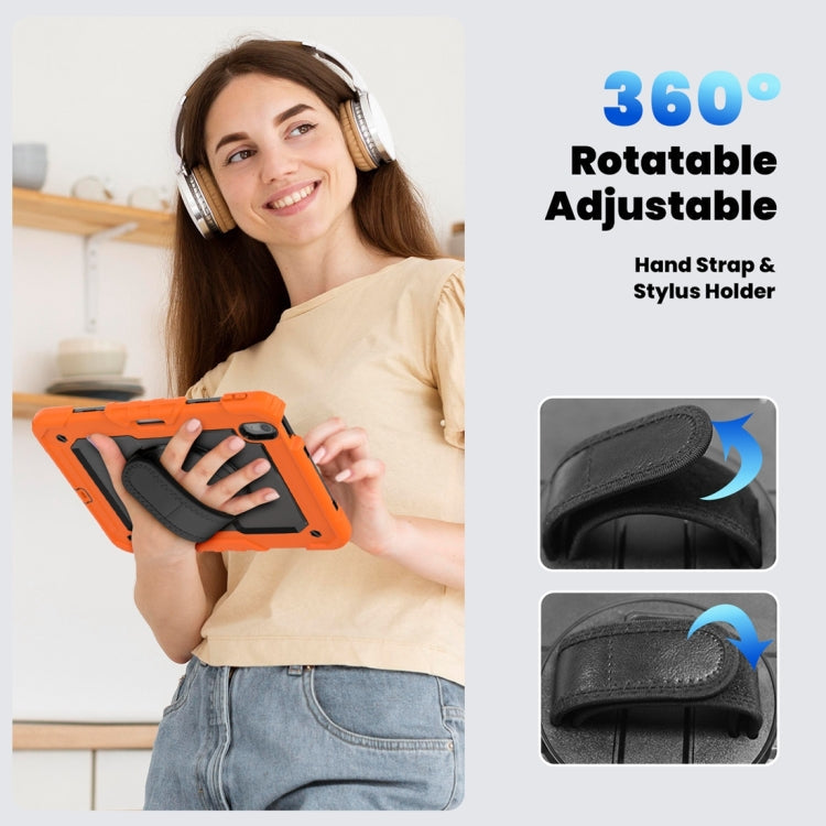 Lucky Wheel Grip Silicone Hybrid PC Tablet Case with Shoulder Strap, For iPad Air 11 2026 / 2025 / 2024