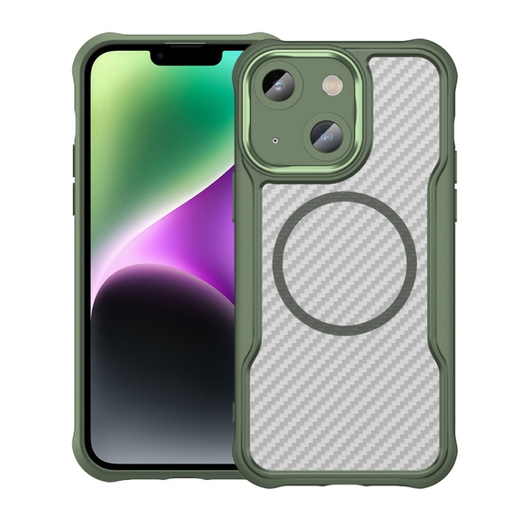 Carbon Fiber Texture MagSafe Translucent Phone Case, For iPhone 16 Pro, For iPhone 16 Plus, For iPhone 16, For iPhone 15 Pro Max, For iPhone 15 Pro, For iPhone 15 Plus / 14 Plus