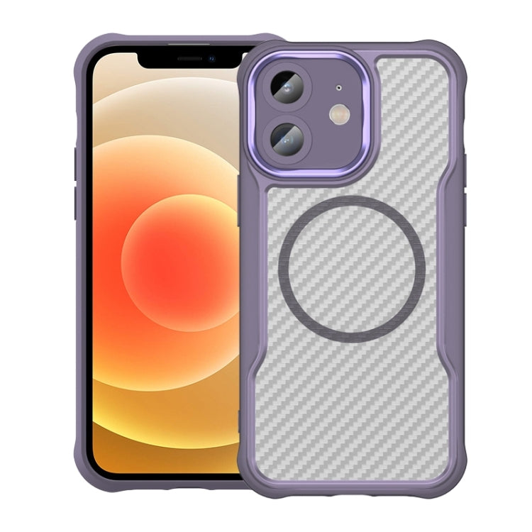 Carbon Fiber Texture MagSafe Translucent Phone Case, For iPhone 13, For iPhone 12, For iPhone 12 Pro Max, For iPhone 12 Pro, For iPhone 11 Pro Max, For iPhone 11