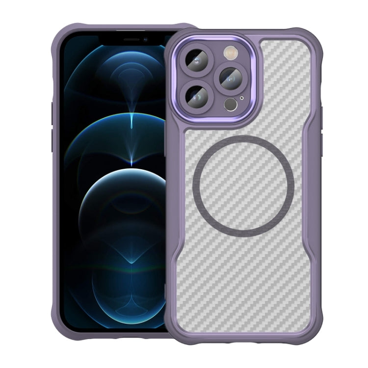 Carbon Fiber Texture MagSafe Translucent Phone Case, For iPhone 12, For iPhone 12 Pro Max, For iPhone 12 Pro, For iPhone 11 Pro Max, For iPhone 11, For iPhone 11 Pro