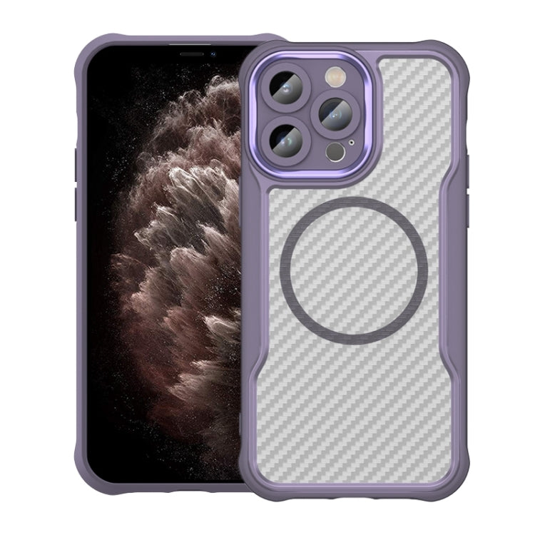 Carbon Fiber Texture MagSafe Translucent Phone Case, For iPhone 13, For iPhone 12, For iPhone 12 Pro Max, For iPhone 12 Pro, For iPhone 11 Pro Max, For iPhone 11