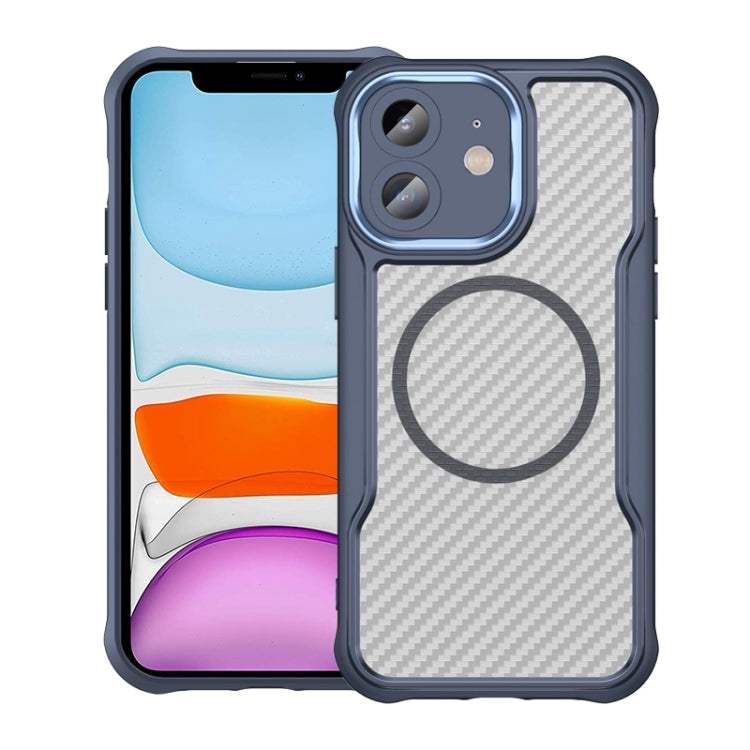 Carbon Fiber Texture MagSafe Translucent Phone Case, For iPhone 13, For iPhone 12, For iPhone 12 Pro Max, For iPhone 12 Pro, For iPhone 11 Pro Max, For iPhone 11