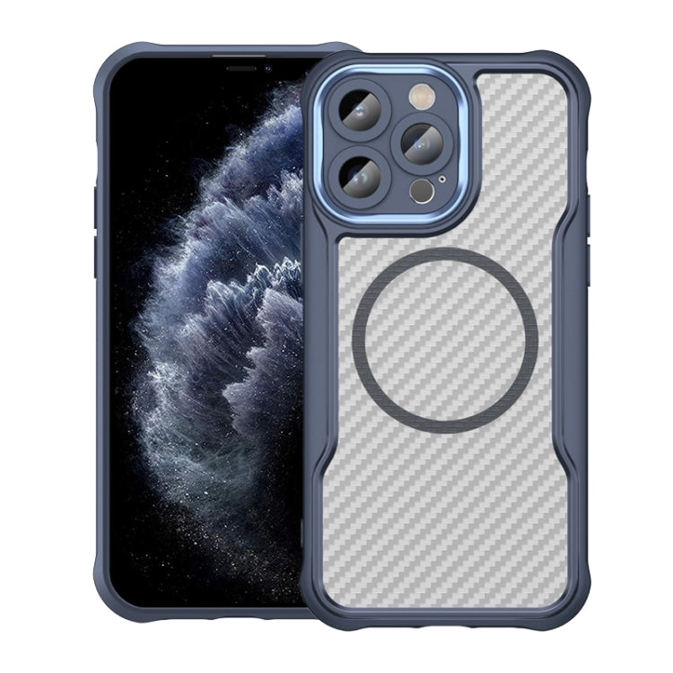 Carbon Fiber Texture MagSafe Translucent Phone Case, For iPhone 12, For iPhone 12 Pro Max, For iPhone 12 Pro, For iPhone 11 Pro Max, For iPhone 11, For iPhone 11 Pro