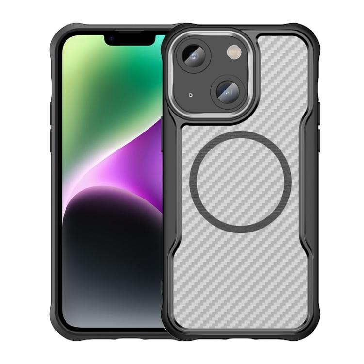 Carbon Fiber Texture MagSafe Translucent Phone Case, For iPhone 13, For iPhone 12, For iPhone 12 Pro Max, For iPhone 12 Pro, For iPhone 11 Pro Max, For iPhone 11