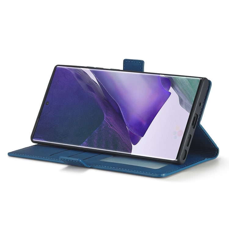 For Samsung Galaxy Note20 Forwenw Dream Series Oil Edge Strong Magnetism Horizontal Flip Leather Case with Holder & Card Slots & Wallet & Photo Frame(Blue)