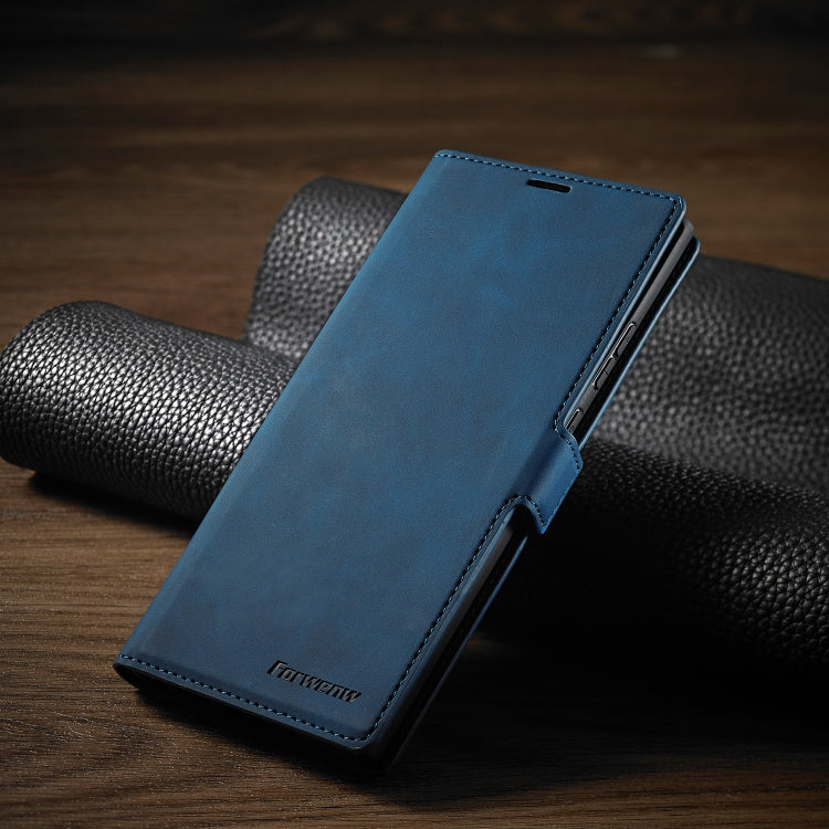 For Samsung Galaxy Note20 Forwenw Dream Series Oil Edge Strong Magnetism Horizontal Flip Leather Case with Holder & Card Slots & Wallet & Photo Frame(Blue)
