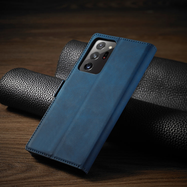 For Samsung Galaxy Note20 Forwenw Dream Series Oil Edge Strong Magnetism Horizontal Flip Leather Case with Holder & Card Slots & Wallet & Photo Frame(Blue)