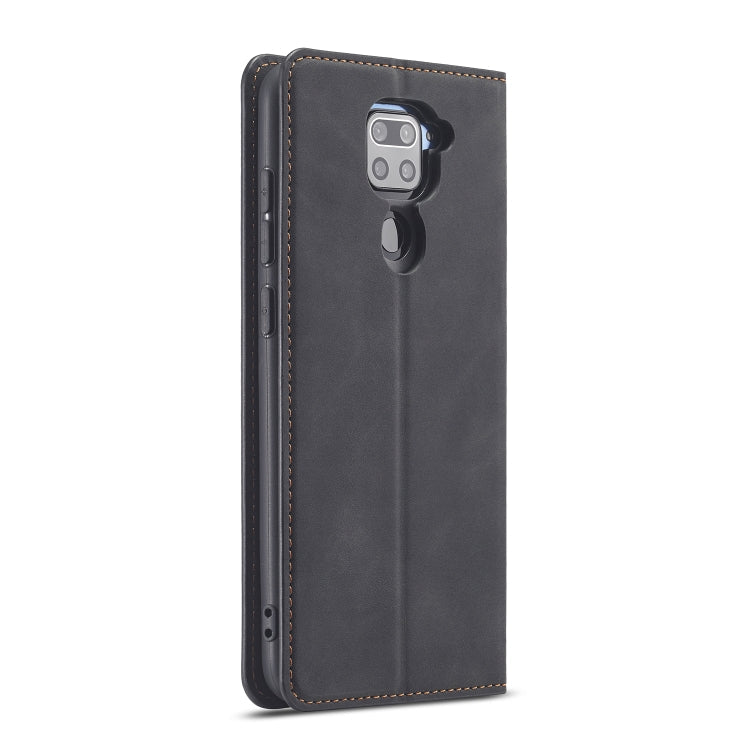For Xiaomi Redmi Note 9 Forwenw Dream Series Oil Edge Strong Magnetism Horizontal Flip Leather Case with Holder & Card Slots & Wallet & Photo Frame(Black)
