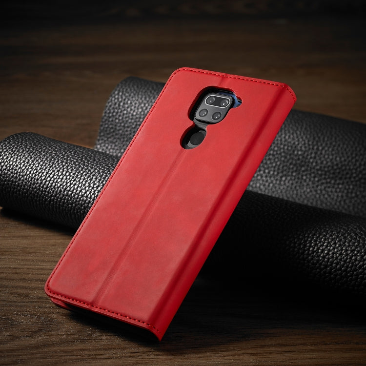 For Xiaomi Redmi Note 9 Forwenw Dream Series Oil Edge Strong Magnetism Horizontal Flip Leather Case with Holder & Card Slots & Wallet & Photo Frame(Red)