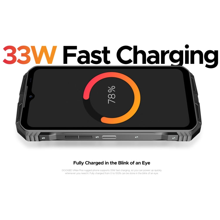 DOOGEE Vmax Plus 5G Rugged Phone, 16GB+512GB, 6.58 inch Android 14 MediaTek Dimensity 7050 Octa Core, Network: 5G, OTG, NFC(Black)