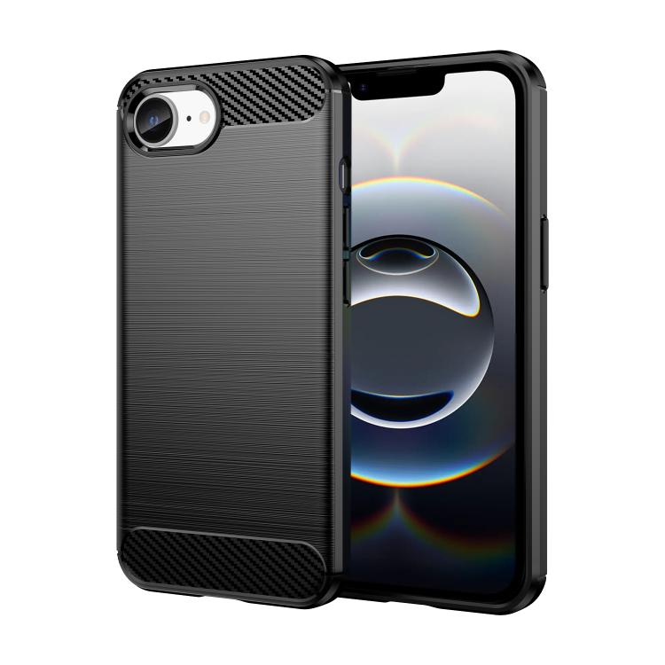 Brushed Texture Carbon Fiber TPU Phone Case, For iPhone 18 Pro / 17 Pro, For iPhone 18 Pro Max / 17 Pro Max, For iPhone 17e / 16e, For iPhone 17, For iPhone Air, For iPhone 16 Pro Max, For iPhone 16 Pro, For iPhone 16 Plus