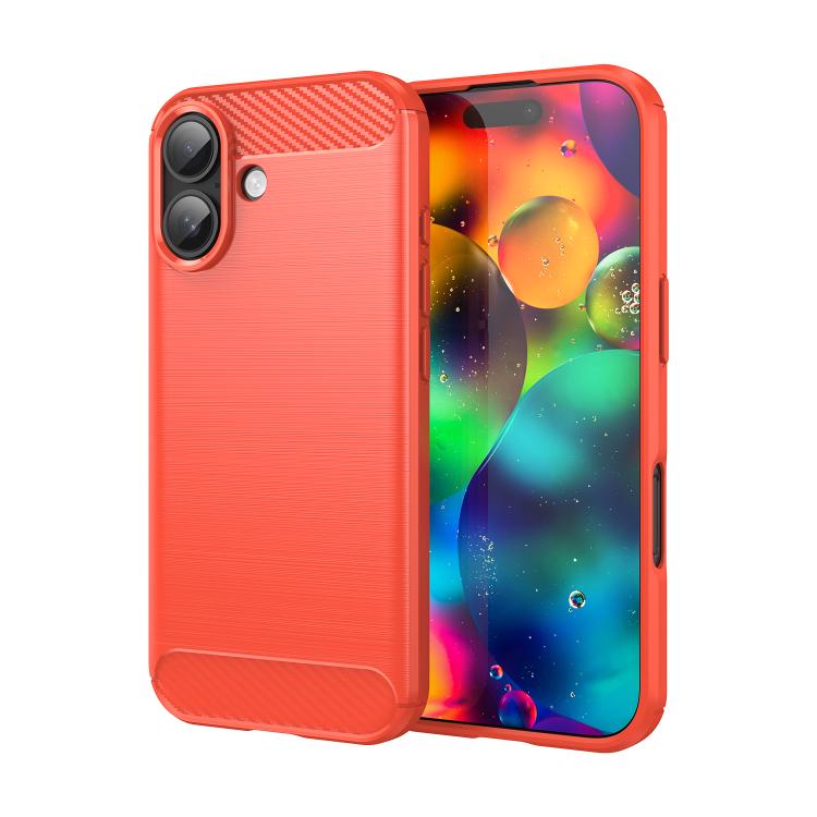 Brushed Texture Carbon Fiber TPU Phone Case, For iPhone 18 Pro / 17 Pro, For iPhone 18 Pro Max / 17 Pro Max, For iPhone 17e / 16e, For iPhone 17, For iPhone Air, For iPhone 16 Pro Max, For iPhone 16 Pro, For iPhone 16 Plus