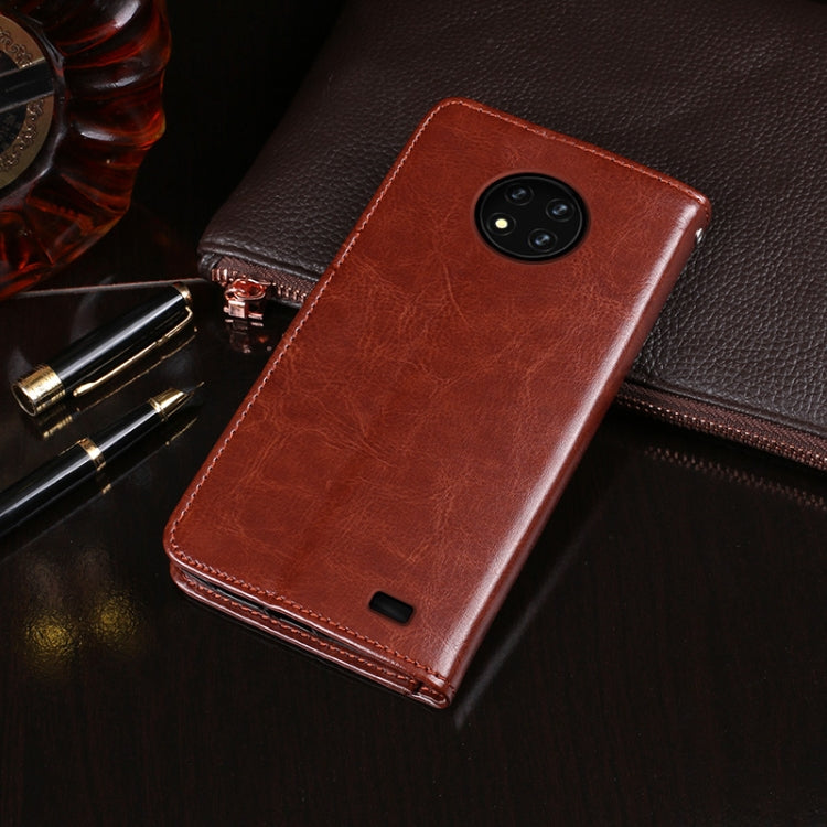 For Oukitel C19 idewei Crazy Horse Texture Horizontal Flip Leather Case with Holder & Card Slots & Wallet(Red)