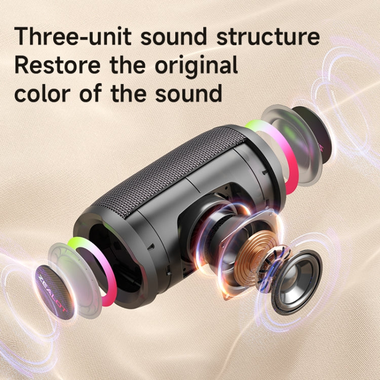 Zealot S61M RGB Rhythmic Light Karaoke Wireless Speaker, Single Mic, Dual Mic