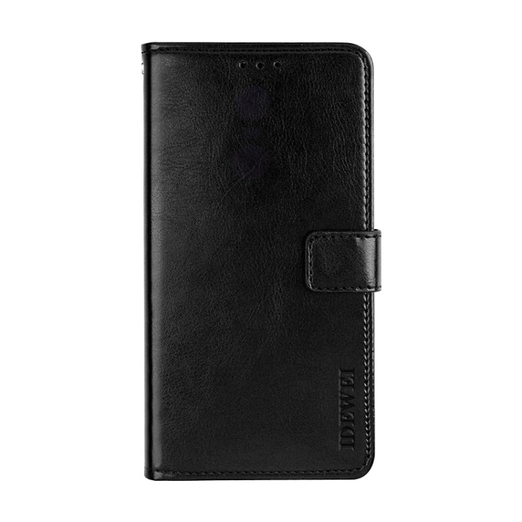 For Samsung Galaxy M01 Core idewei Crazy Horse Texture Horizontal Flip Leather Case with Holder & Card Slots & Wallet(Black)