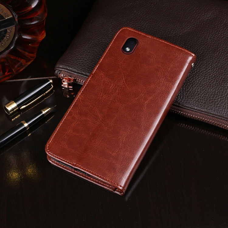 For Samsung Galaxy M01 Core idewei Crazy Horse Texture Horizontal Flip Leather Case with Holder & Card Slots & Wallet(White)